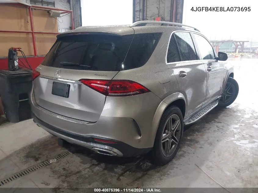 2020 Mercedes-Benz Gle 350 4Matic VIN: 4JGFB4KE8LA073695 Lot: 40875396