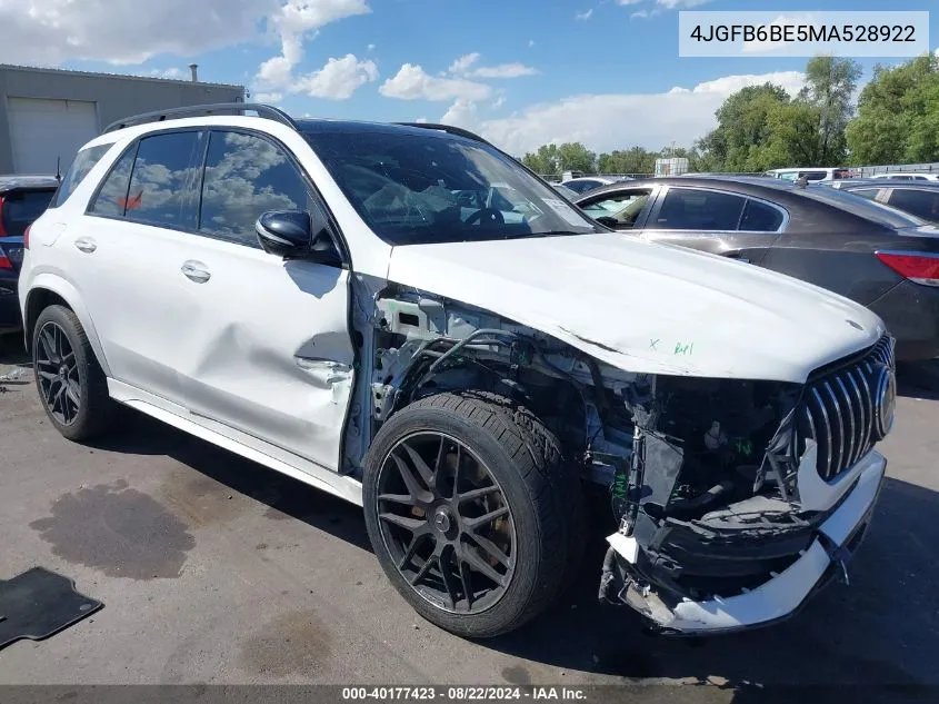 2021 Mercedes-Benz Amg Gle 53 4Matic VIN: 4JGFB6BE5MA528922 Lot: 40177423