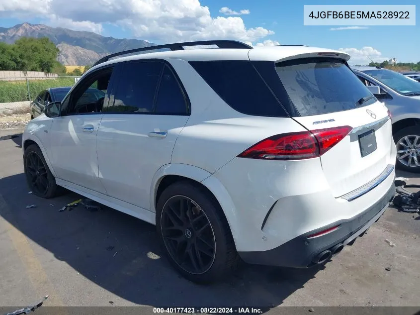 2021 Mercedes-Benz Amg Gle 53 4Matic VIN: 4JGFB6BE5MA528922 Lot: 40177423