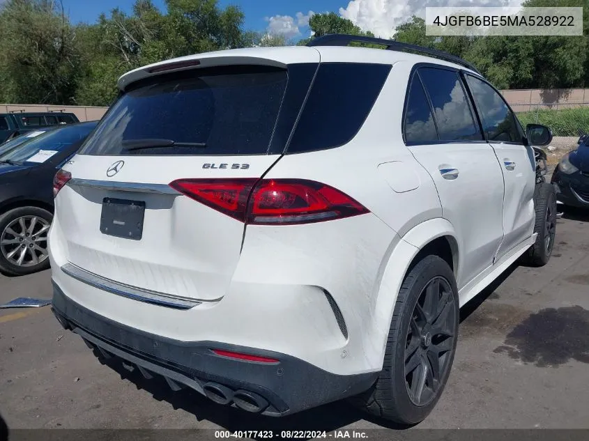 2021 Mercedes-Benz Amg Gle 53 4Matic VIN: 4JGFB6BE5MA528922 Lot: 40177423