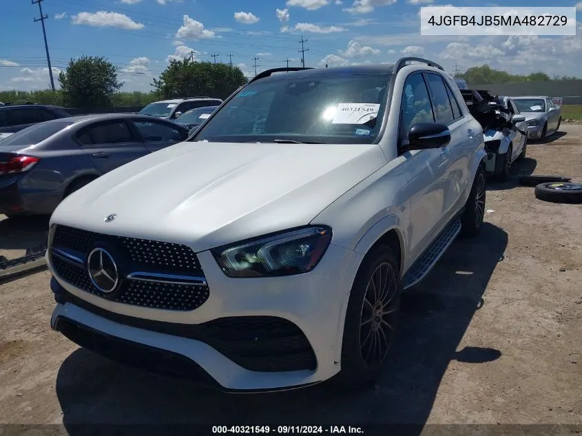 2021 Mercedes-Benz Gle 350 350 VIN: 4JGFB4JB5MA482729 Lot: 40321549