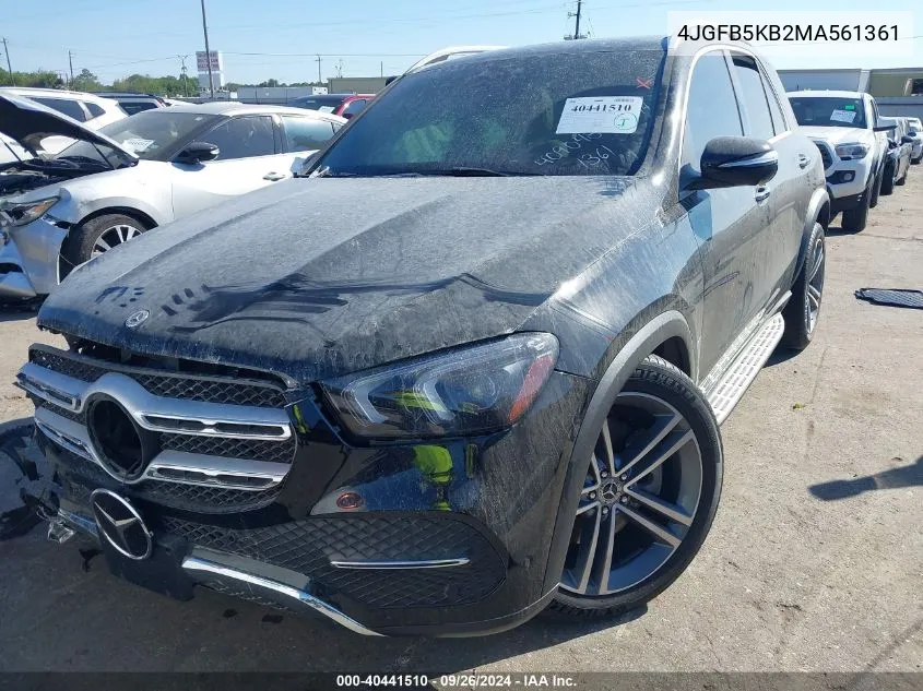 2021 Mercedes-Benz Gle 450 4Matic VIN: 4JGFB5KB2MA561361 Lot: 40441510