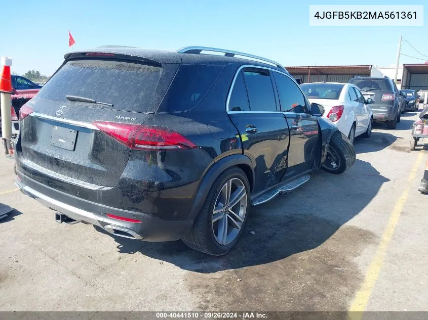 2021 Mercedes-Benz Gle 450 4Matic VIN: 4JGFB5KB2MA561361 Lot: 40441510