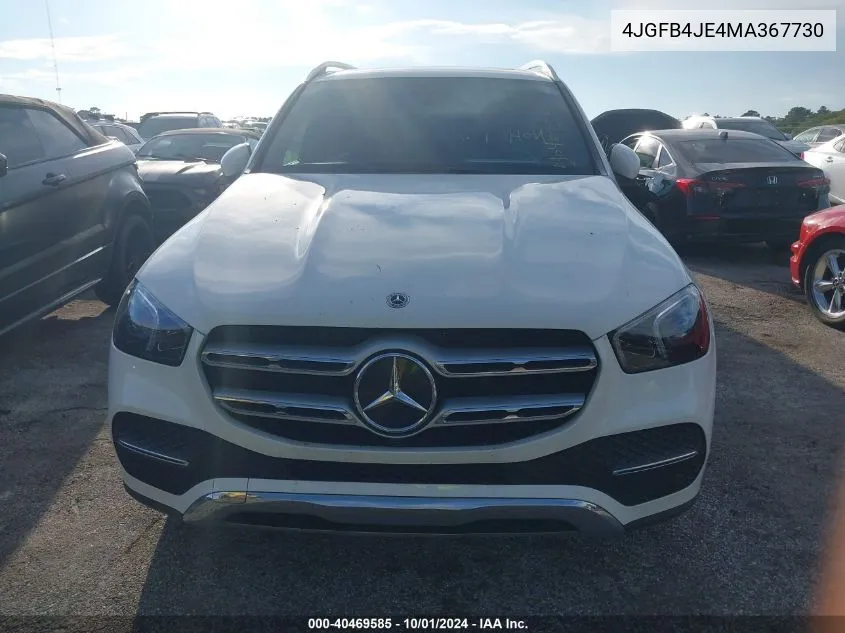 2021 Mercedes-Benz Gle 350 VIN: 4JGFB4JE4MA367730 Lot: 40469585