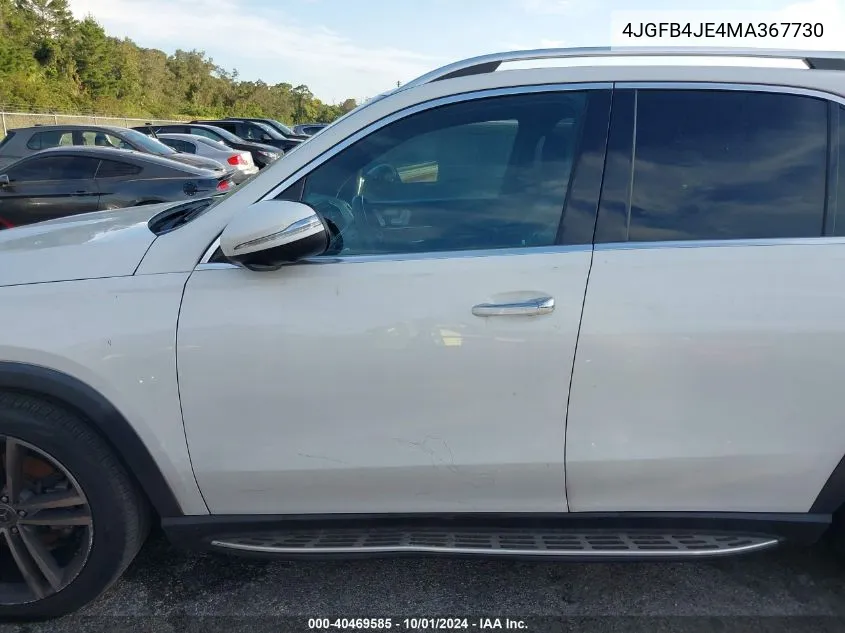 2021 Mercedes-Benz Gle 350 VIN: 4JGFB4JE4MA367730 Lot: 40469585