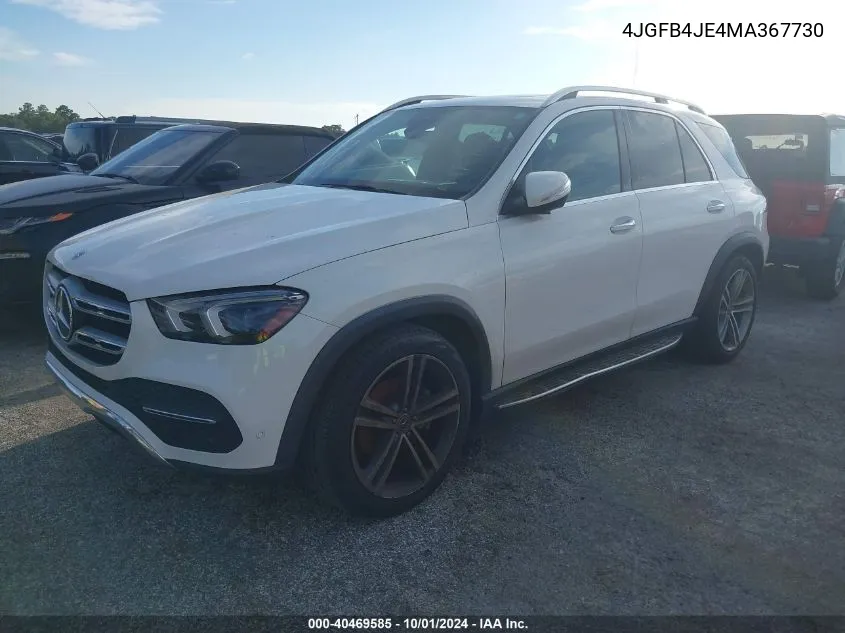 2021 Mercedes-Benz Gle 350 VIN: 4JGFB4JE4MA367730 Lot: 40469585