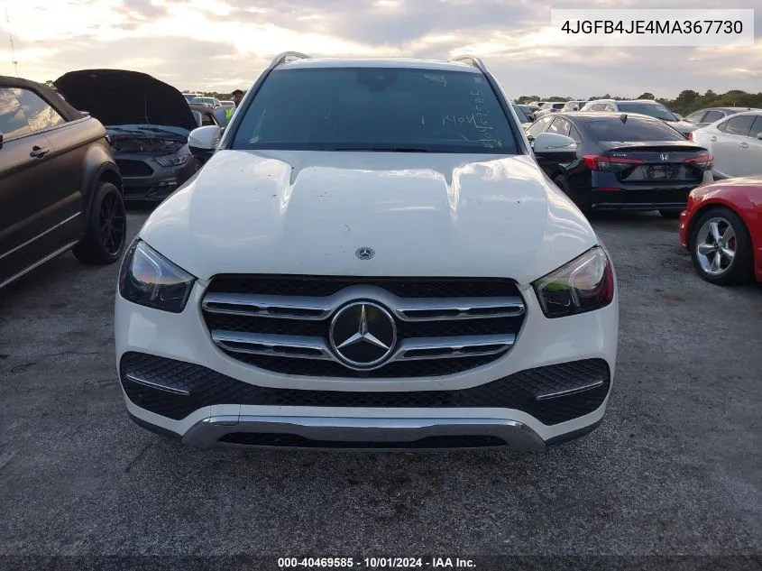 2021 Mercedes-Benz Gle 350 VIN: 4JGFB4JE4MA367730 Lot: 40469585