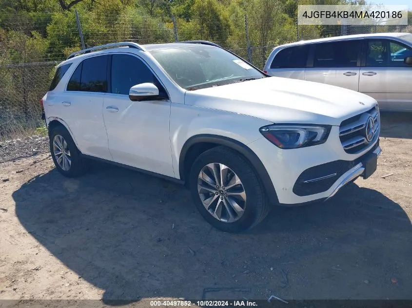 2021 Mercedes-Benz Gle 350 4Matic VIN: 4JGFB4KB4MA420186 Lot: 40497852