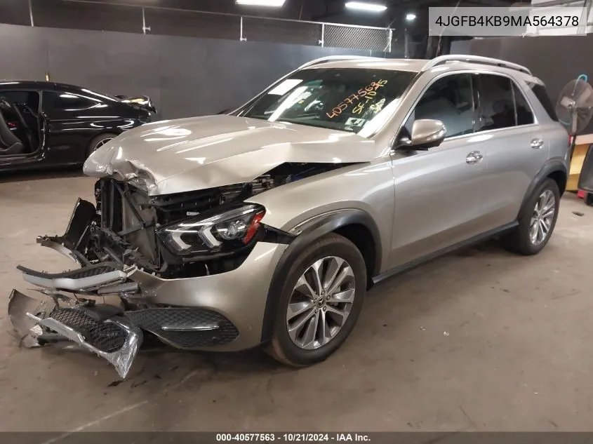 2021 Mercedes-Benz Gle 350 4Matic VIN: 4JGFB4KB9MA564378 Lot: 40577563