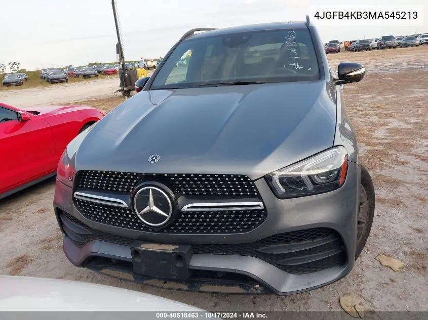 2021 Mercedes-Benz Gle 350 4Matic VIN: 4JGFB4KB3MA545213 Lot: 40618463