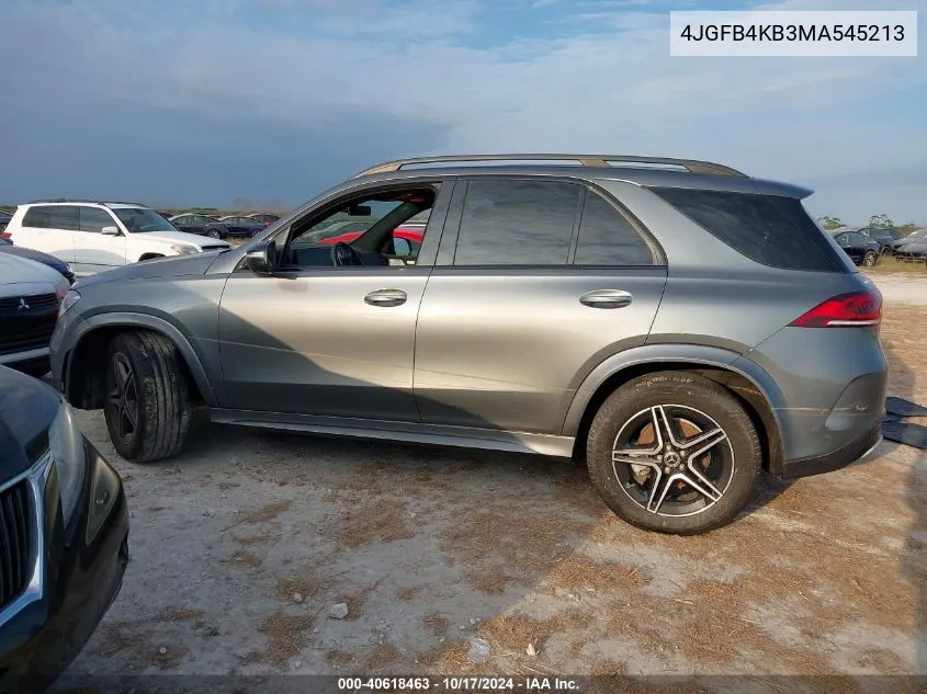 2021 Mercedes-Benz Gle 350 4Matic VIN: 4JGFB4KB3MA545213 Lot: 40618463