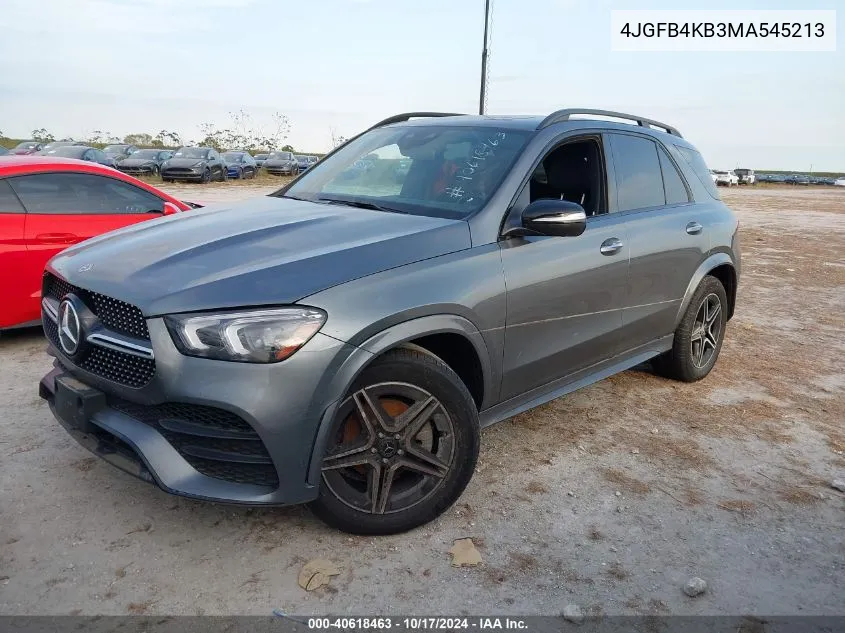 2021 Mercedes-Benz Gle 350 4Matic VIN: 4JGFB4KB3MA545213 Lot: 40618463