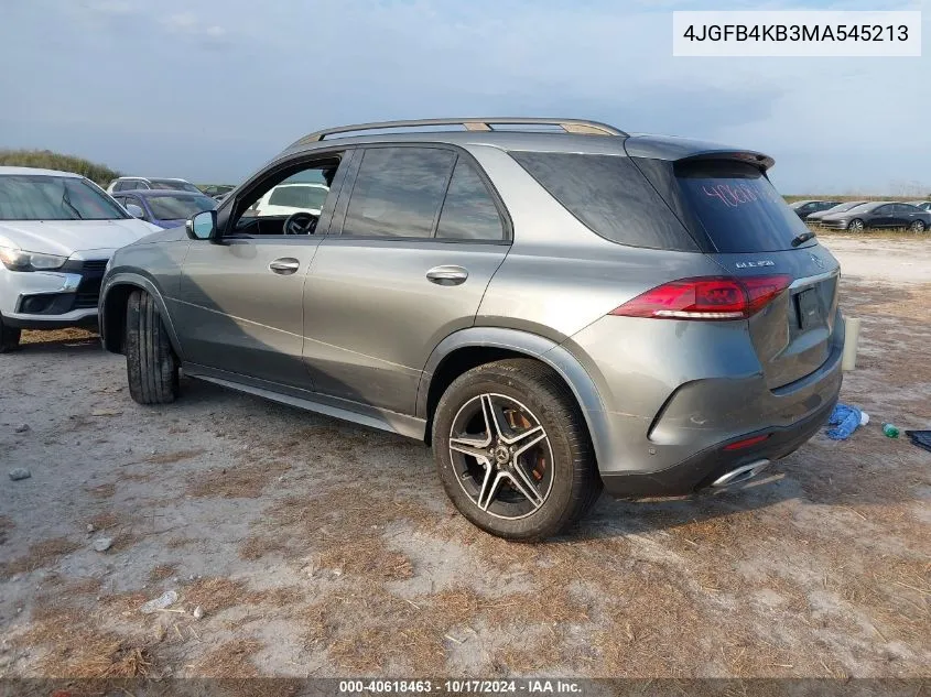 2021 Mercedes-Benz Gle 350 4Matic VIN: 4JGFB4KB3MA545213 Lot: 40618463