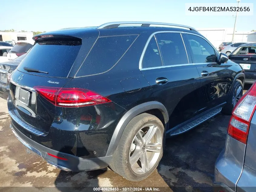 2021 Mercedes-Benz Gle 350 4Matic VIN: 4JGFB4KE2MA532656 Lot: 40629453