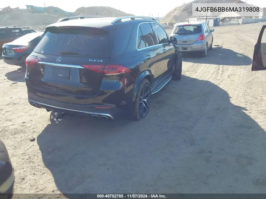 2021 Mercedes-Benz Amg Gle 53 4Matic VIN: 4JGFB6BB6MA319808 Lot: 40752785