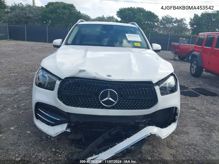 4JGFB4KB0MA453542 2021 Mercedes-Benz Gle 350 4Matic