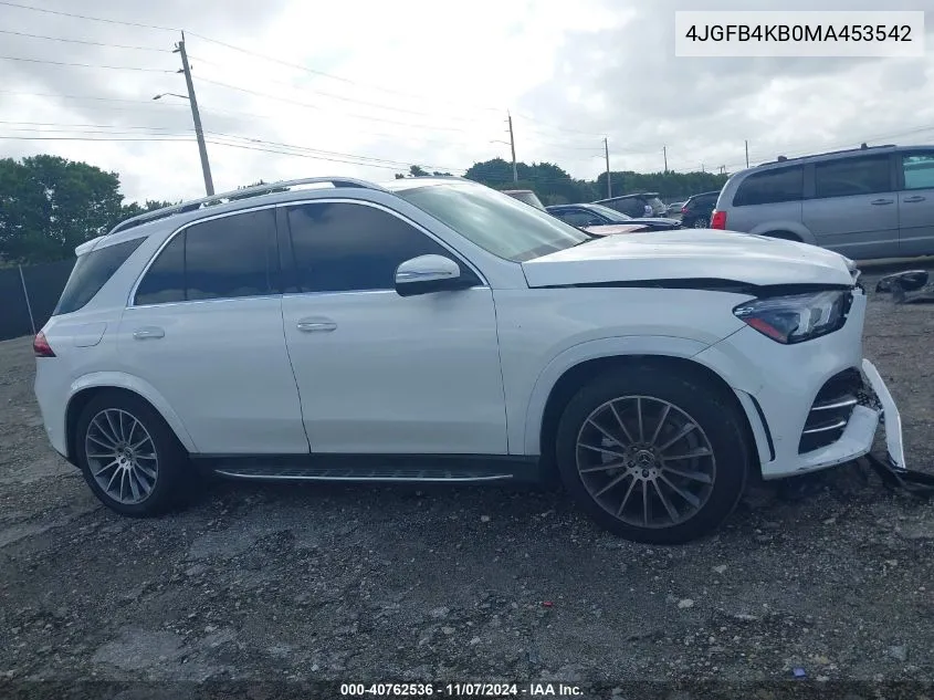 4JGFB4KB0MA453542 2021 Mercedes-Benz Gle 350 4Matic