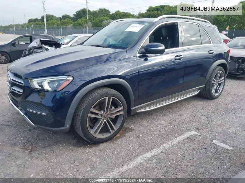 2021 Mercedes-Benz Gle 350 VIN: 4JGFB4JB9MA362657 Lot: 40899776