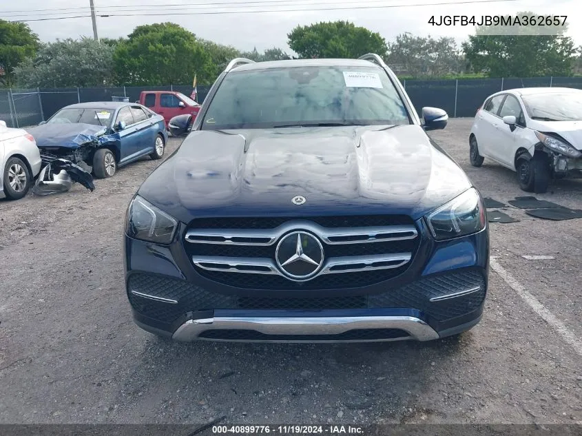 2021 Mercedes-Benz Gle 350 VIN: 4JGFB4JB9MA362657 Lot: 40899776