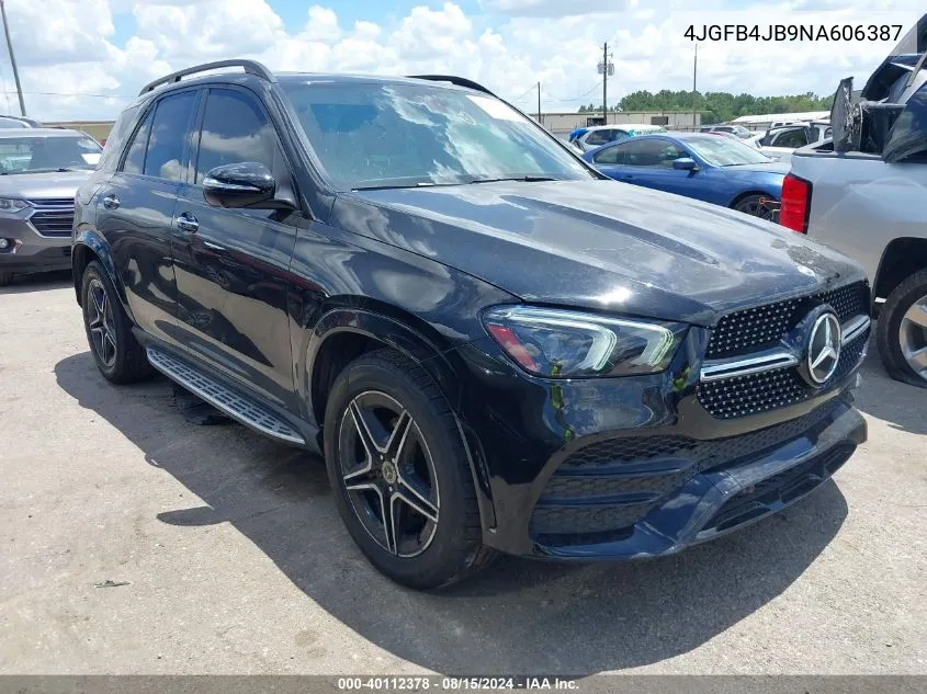 2022 Mercedes-Benz Gle 350 350 VIN: 4JGFB4JB9NA606387 Lot: 40112378