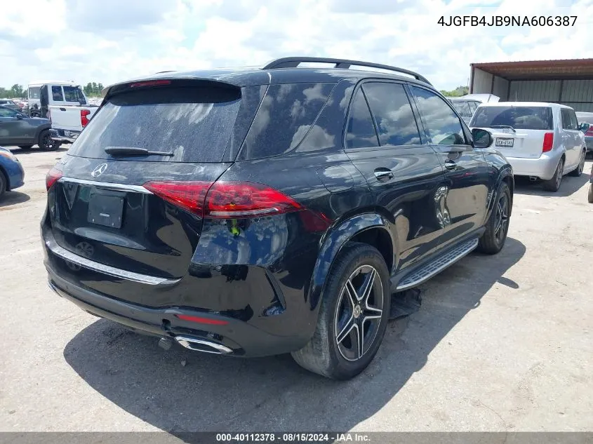 2022 Mercedes-Benz Gle 350 350 VIN: 4JGFB4JB9NA606387 Lot: 40112378