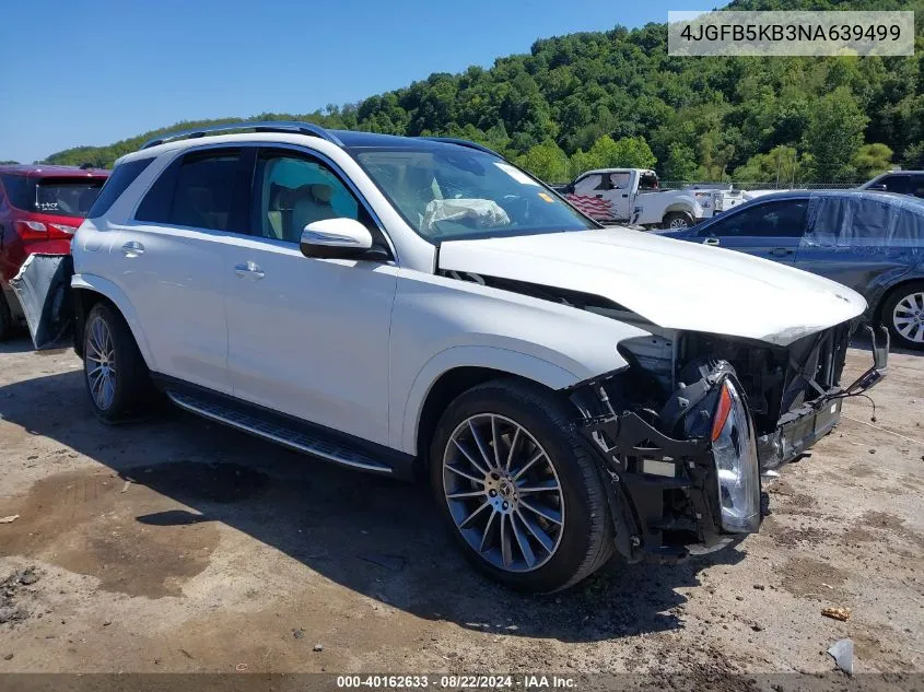 2022 Mercedes-Benz Gle 450 4Matic VIN: 4JGFB5KB3NA639499 Lot: 40162633