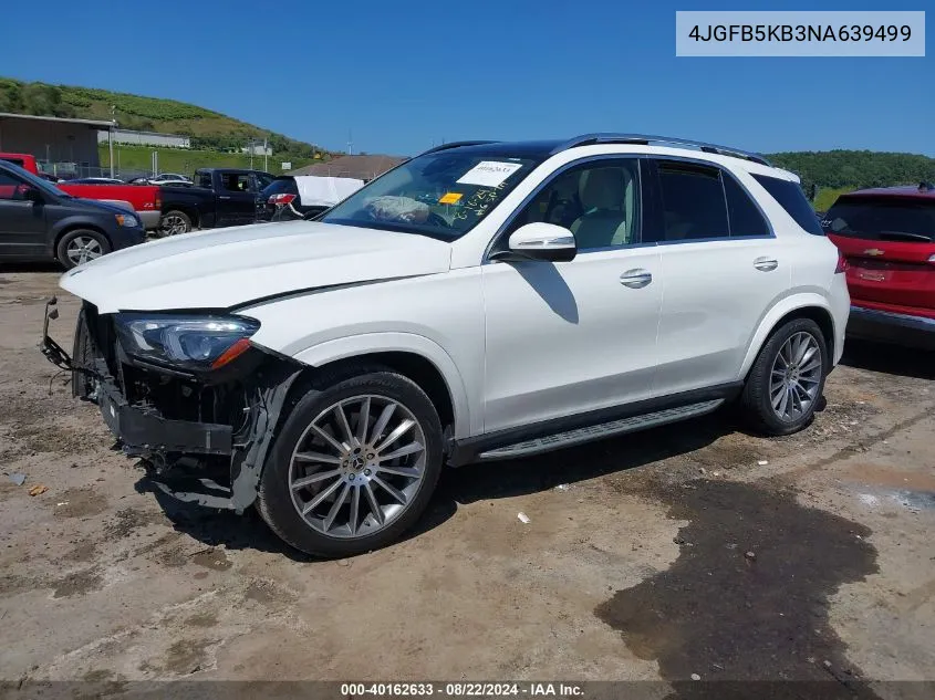 2022 Mercedes-Benz Gle 450 4Matic VIN: 4JGFB5KB3NA639499 Lot: 40162633