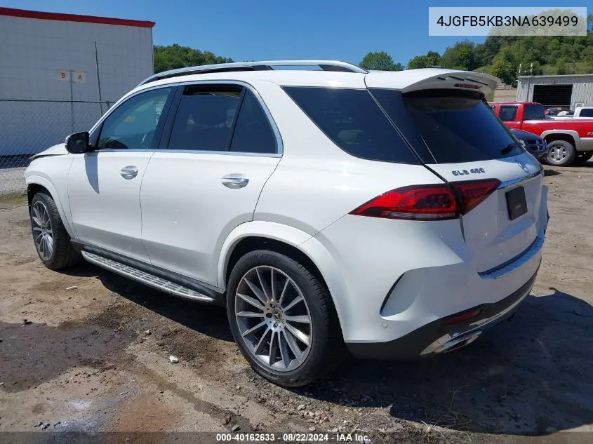 2022 Mercedes-Benz Gle 450 4Matic VIN: 4JGFB5KB3NA639499 Lot: 40162633