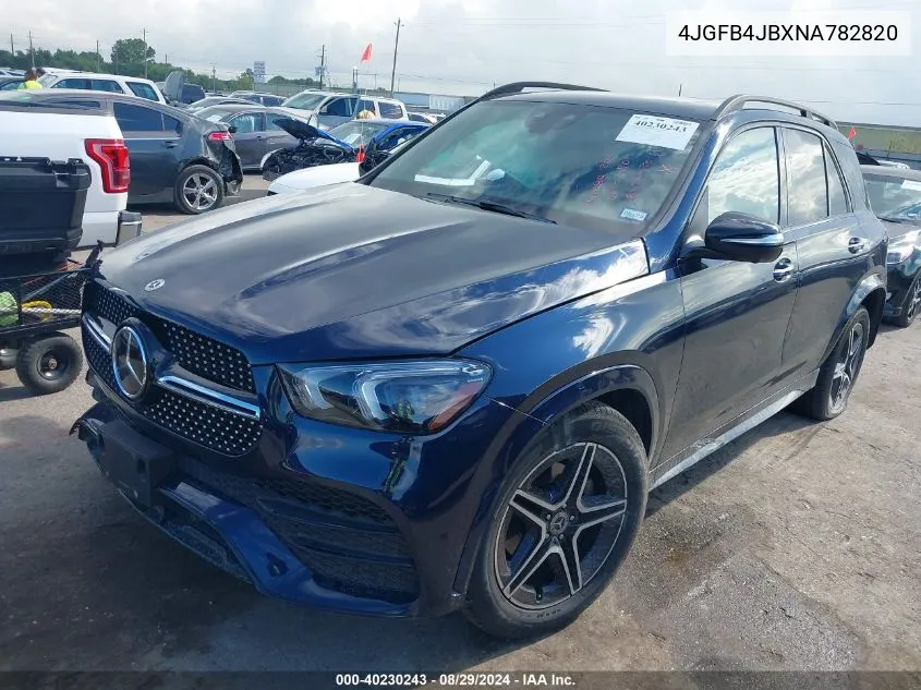 2022 Mercedes-Benz Gle 350 VIN: 4JGFB4JBXNA782820 Lot: 40230243