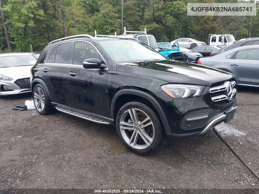 2022 Mercedes-Benz Gle 350 4Matic VIN: 4JGFB4KB2NA685741 Lot: 40352520