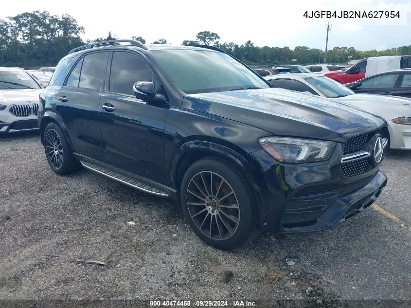 2022 Mercedes-Benz Gle 350 VIN: 4JGFB4JB2NA627954 Lot: 40474458