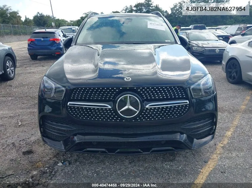 2022 Mercedes-Benz Gle 350 VIN: 4JGFB4JB2NA627954 Lot: 40474458