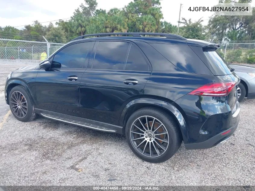 2022 Mercedes-Benz Gle 350 VIN: 4JGFB4JB2NA627954 Lot: 40474458