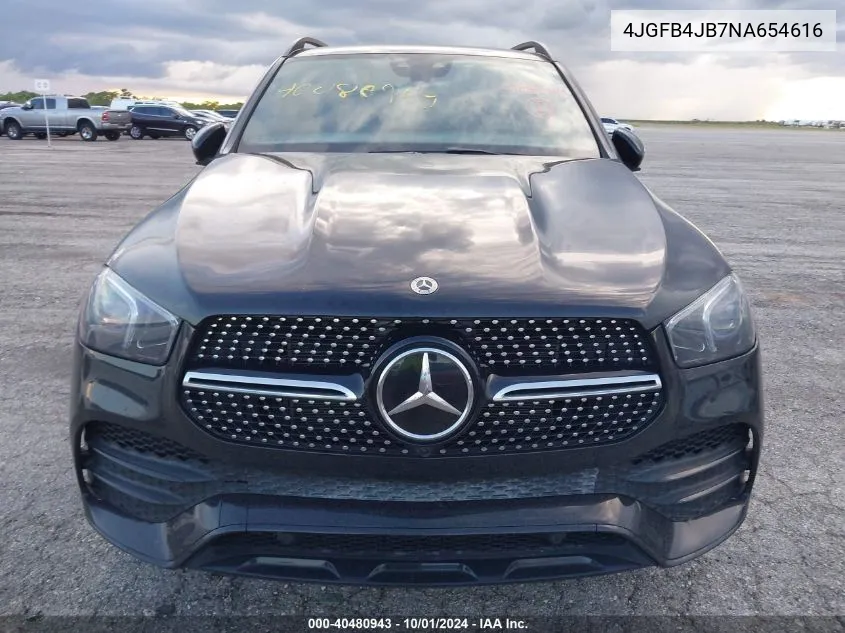 2022 Mercedes-Benz Gle 350 VIN: 4JGFB4JB7NA654616 Lot: 40480943