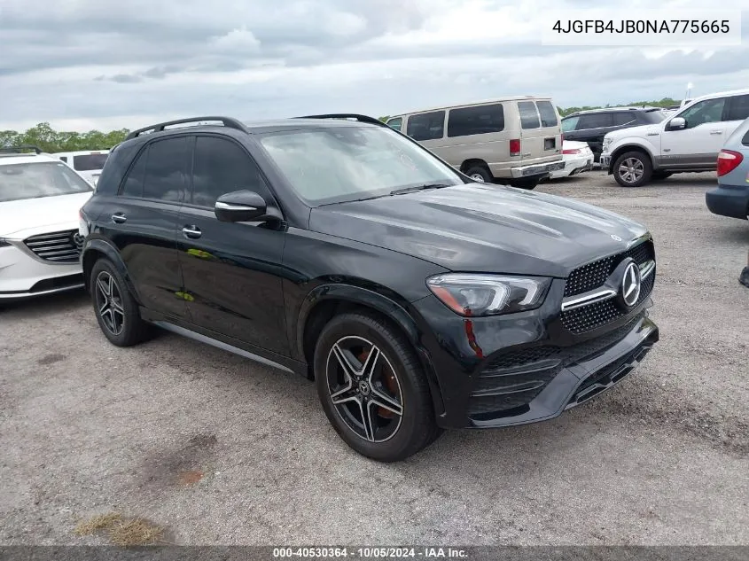 2022 Mercedes-Benz Gle 350 VIN: 4JGFB4JB0NA775665 Lot: 40530364