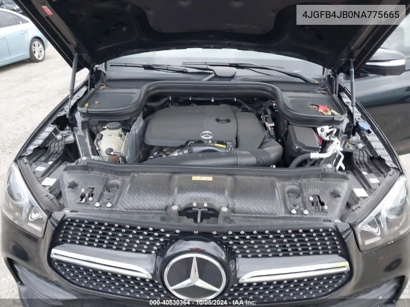 2022 Mercedes-Benz Gle 350 VIN: 4JGFB4JB0NA775665 Lot: 40530364