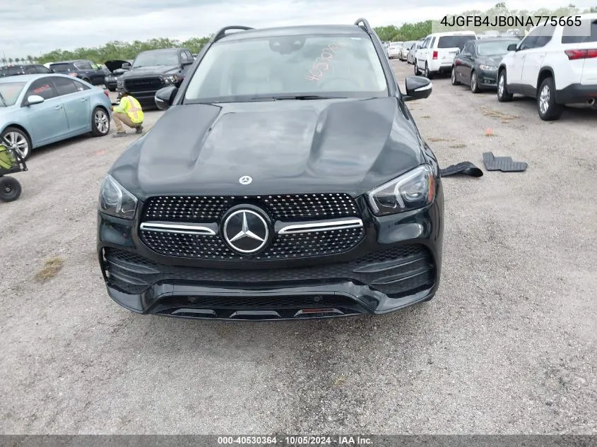 2022 Mercedes-Benz Gle 350 VIN: 4JGFB4JB0NA775665 Lot: 40530364