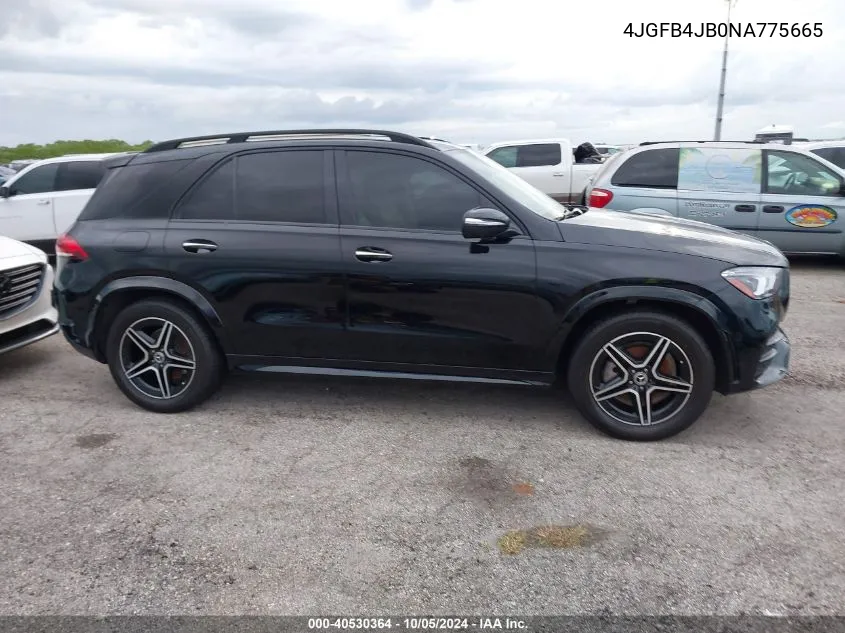 2022 Mercedes-Benz Gle 350 VIN: 4JGFB4JB0NA775665 Lot: 40530364