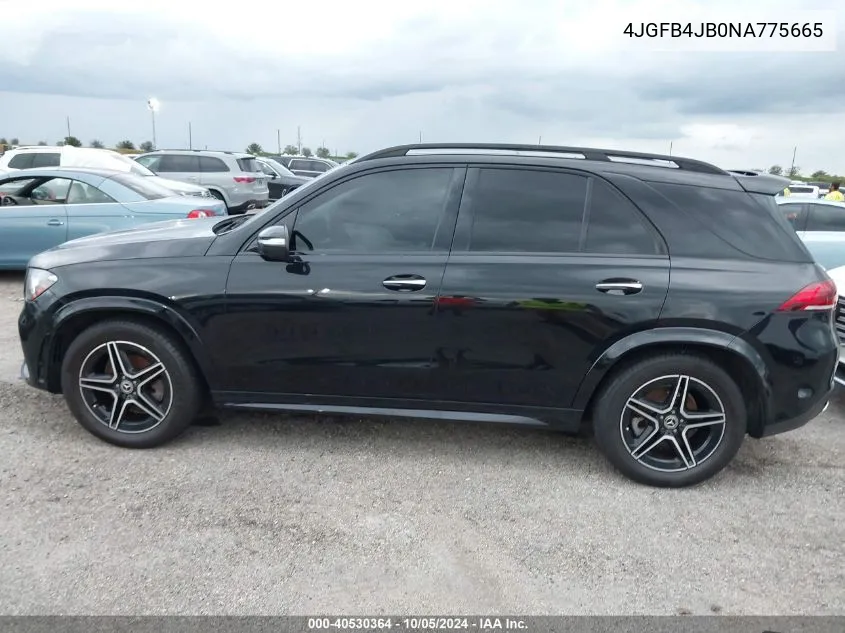 2022 Mercedes-Benz Gle 350 VIN: 4JGFB4JB0NA775665 Lot: 40530364