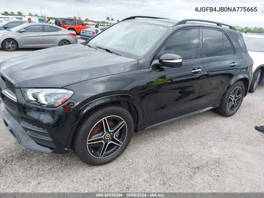 2022 Mercedes-Benz Gle 350 VIN: 4JGFB4JB0NA775665 Lot: 40530364