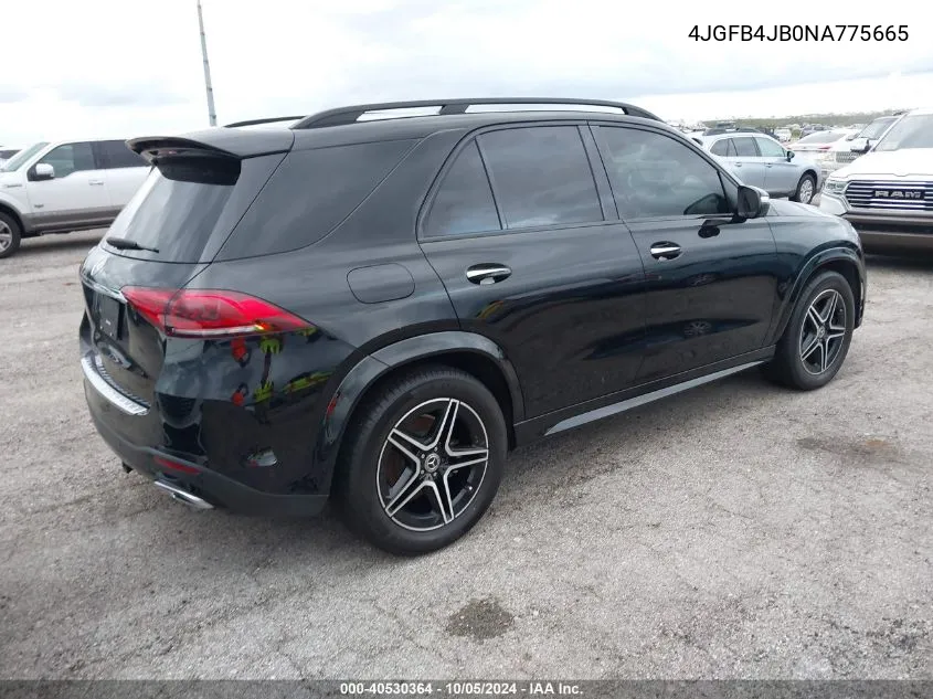 2022 Mercedes-Benz Gle 350 VIN: 4JGFB4JB0NA775665 Lot: 40530364