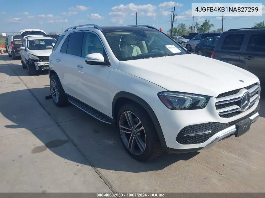 2022 Mercedes-Benz Gle 350 4Matic VIN: 4JGFB4KB1NA827299 Lot: 40532530