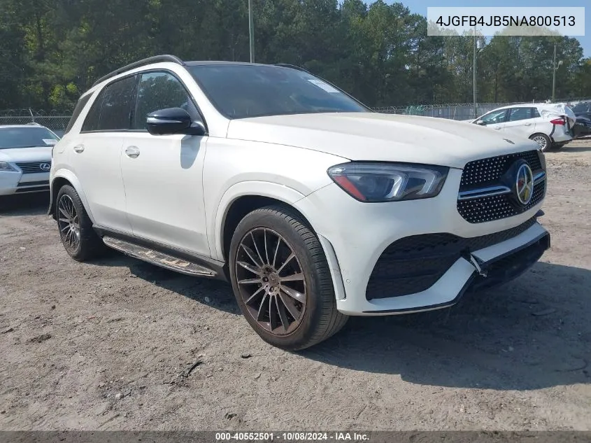 2022 Mercedes-Benz Gle 350 VIN: 4JGFB4JB5NA800513 Lot: 40552501