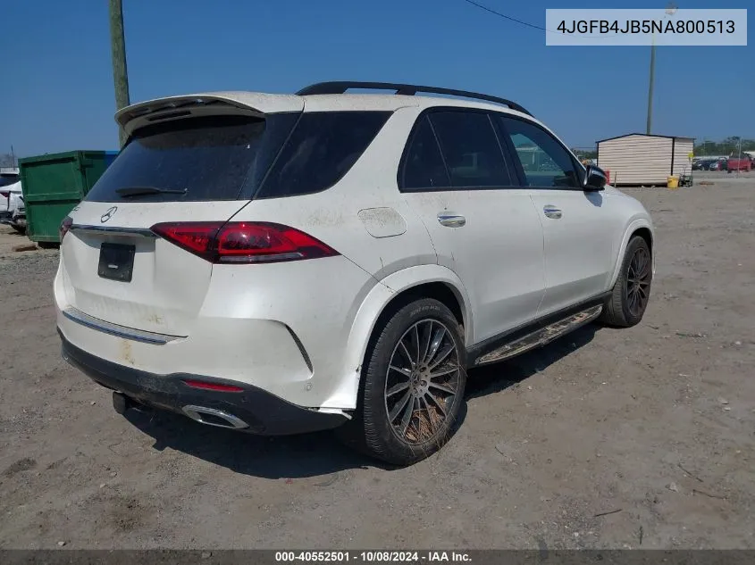 2022 Mercedes-Benz Gle 350 VIN: 4JGFB4JB5NA800513 Lot: 40552501