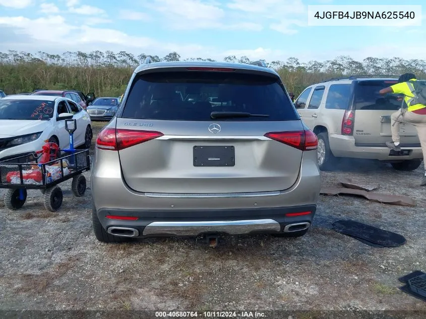 2022 Mercedes-Benz Gle 350 VIN: 4JGFB4JB9NA625540 Lot: 40580764