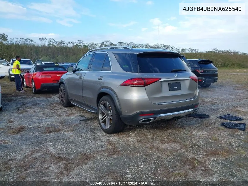 2022 Mercedes-Benz Gle 350 VIN: 4JGFB4JB9NA625540 Lot: 40580764