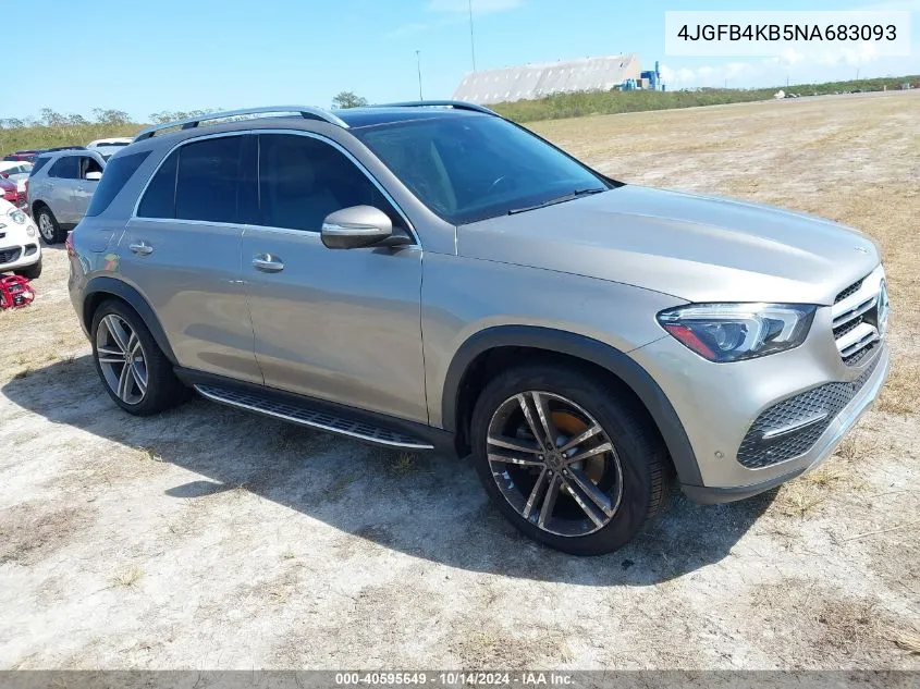 2022 Mercedes-Benz Gle 350 4Matic VIN: 4JGFB4KB5NA683093 Lot: 40595649