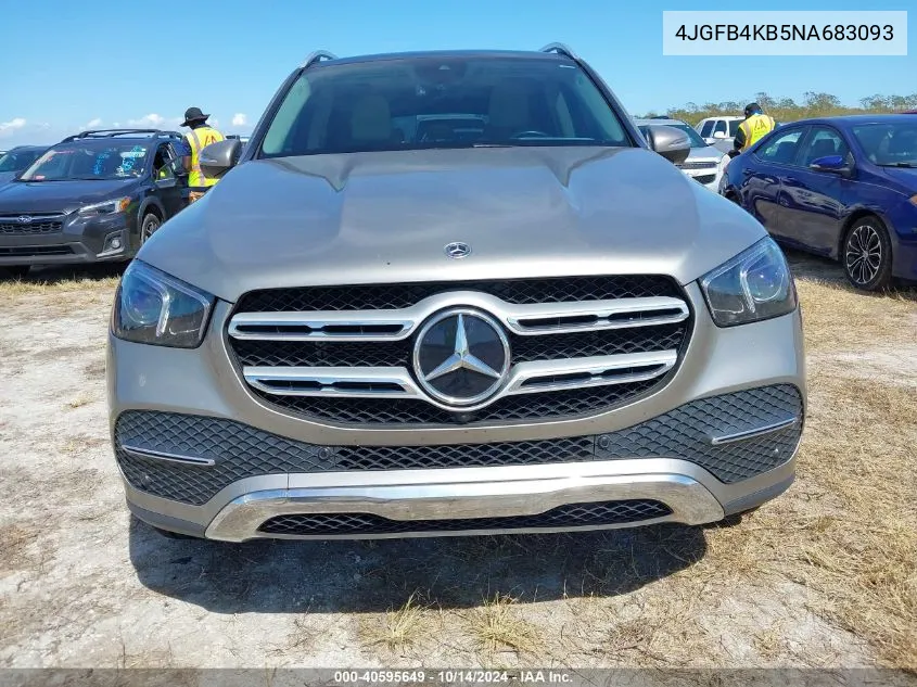 2022 Mercedes-Benz Gle 350 4Matic VIN: 4JGFB4KB5NA683093 Lot: 40595649