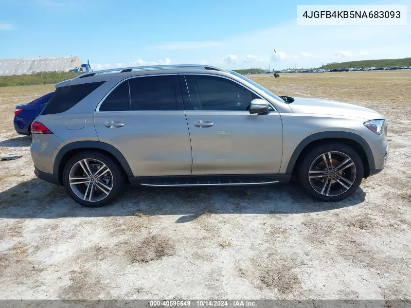 2022 Mercedes-Benz Gle 350 4Matic VIN: 4JGFB4KB5NA683093 Lot: 40595649