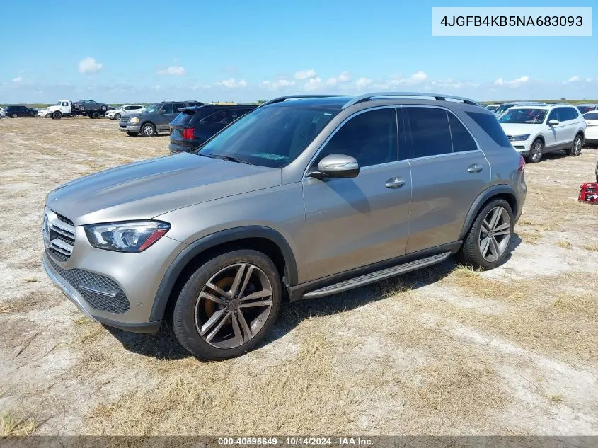 2022 Mercedes-Benz Gle 350 4Matic VIN: 4JGFB4KB5NA683093 Lot: 40595649